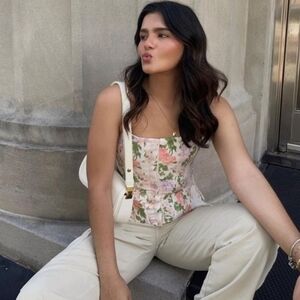 Zara Floral Corset Top